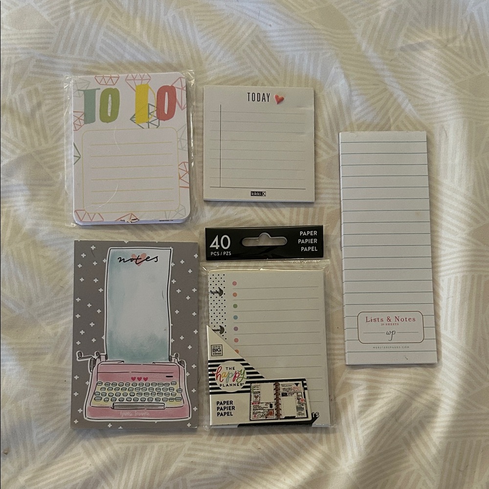 Colorful Notepad Set